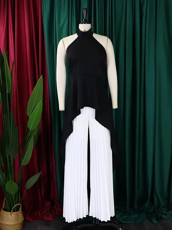 V-neck Clear Color Loose Suit