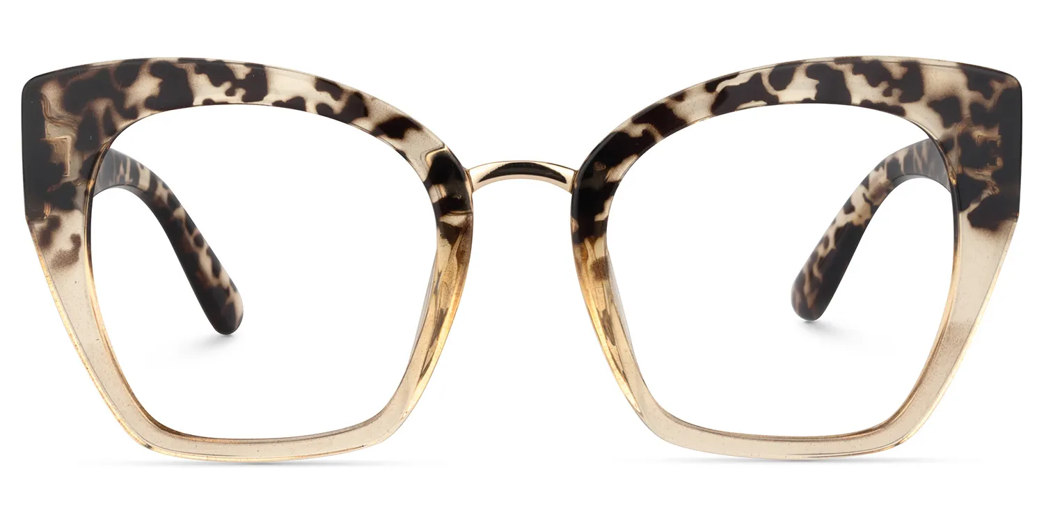 Denis Schwarz-Tortoise Cateye Brille Schwarz-Tortoise