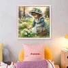Cute Girl-11CT Stamped Cross Stitch 40*40cm/15.75*15.75in tapestrymarket