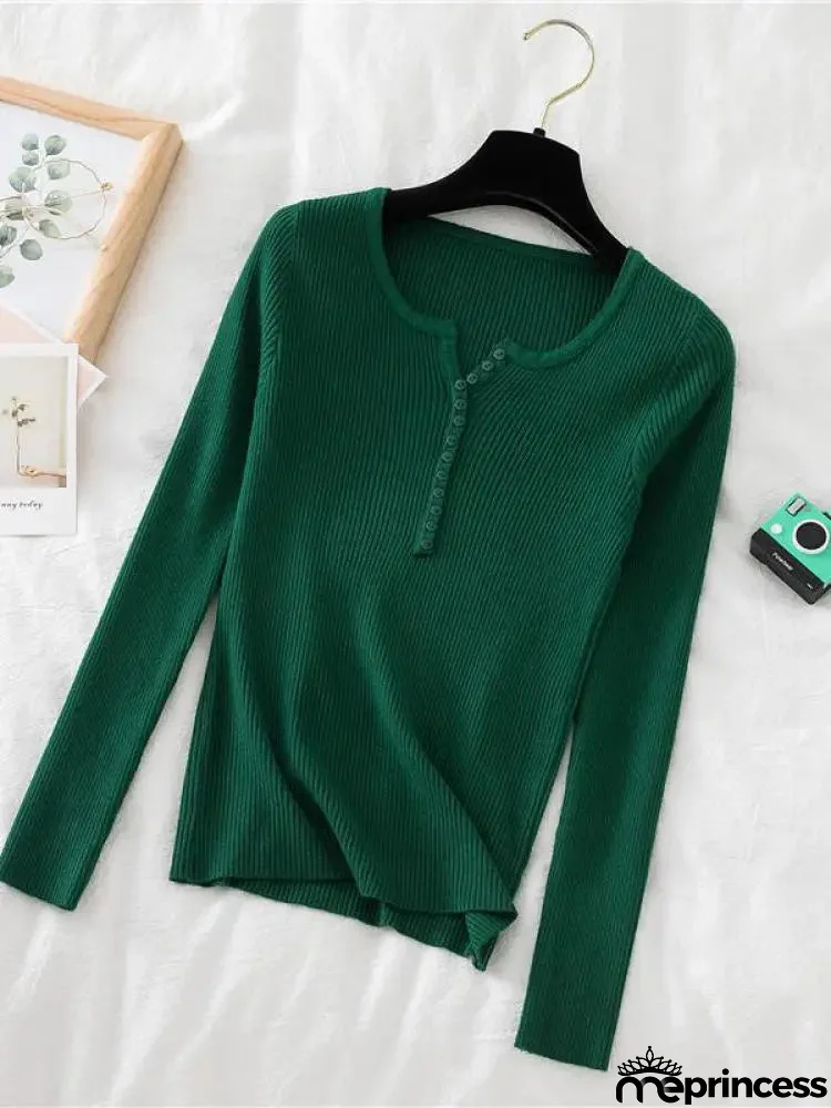 Women's Polyester V-Neck Full Sleeves Solid Pattern Sweater