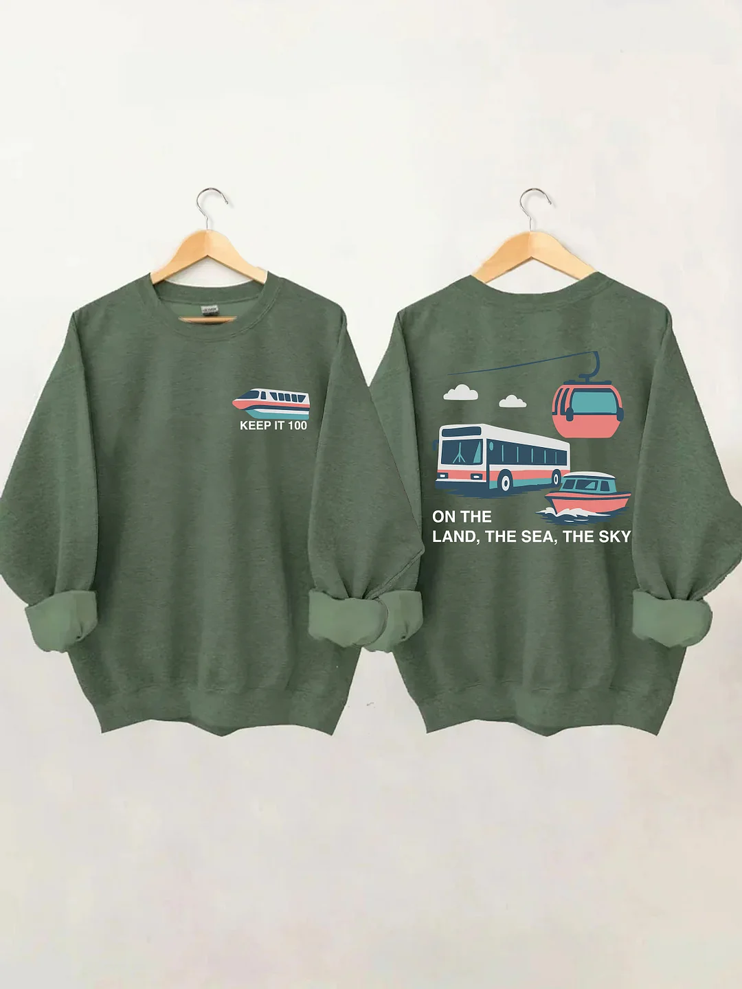 On The Land The Sea The Sky Sweatshirt