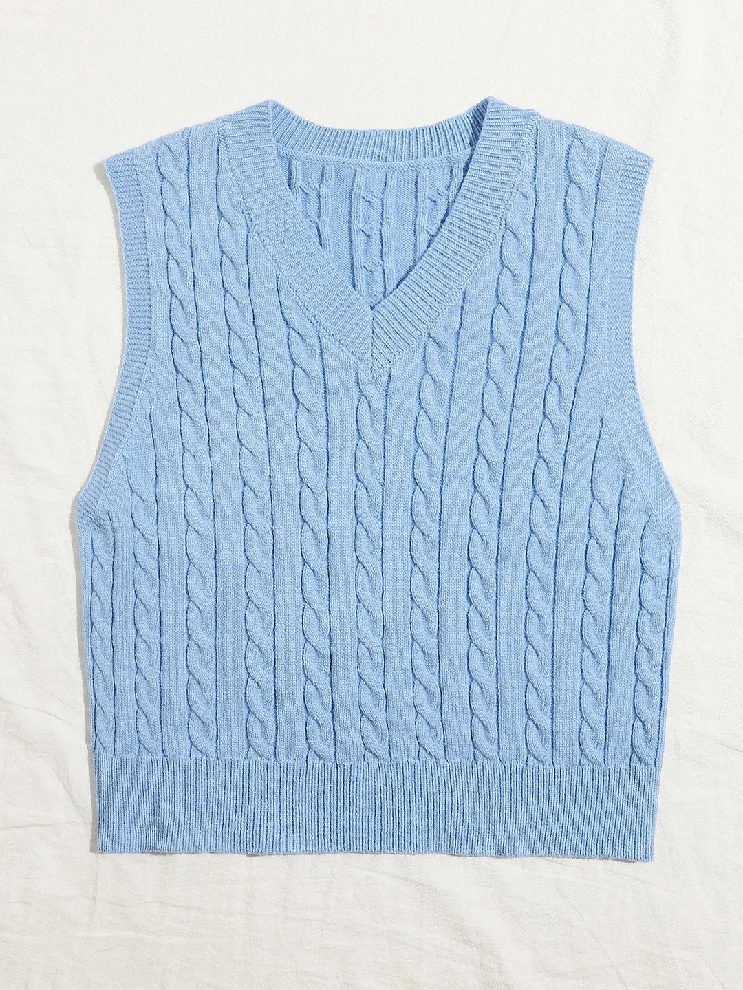 Wongn Wongn Sweaters Women's Knitted Vest Jumper V-Neck Vest Sweater Sleeveless Top Women