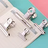 10PCS Classic Stationery Silver Stainless Steel Paper Clips Office Work Receipt Pins Student Exam Papers Organizing