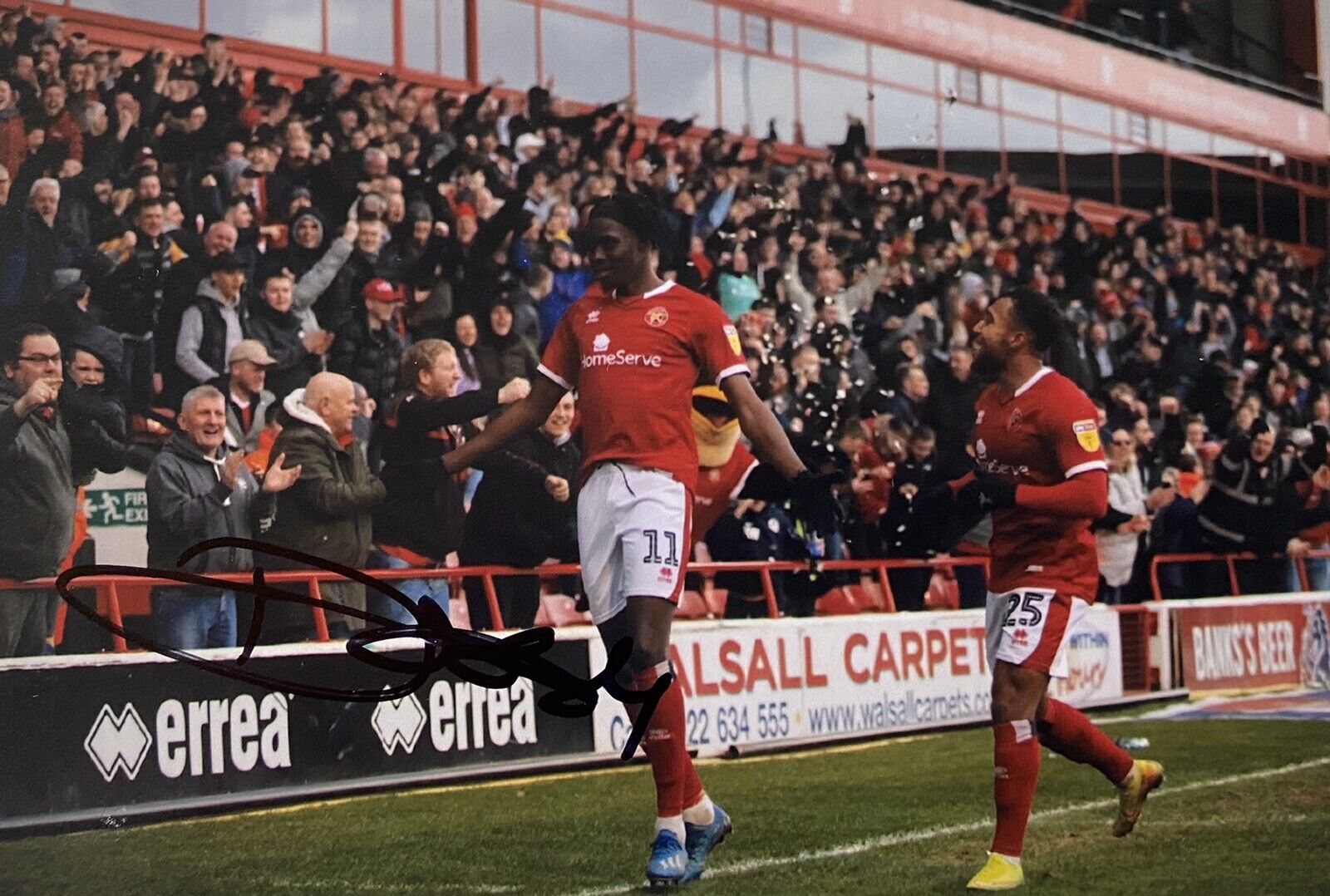 Derick Osei Genuine Hand Signed Walsall 6X4 Photo Poster painting 2