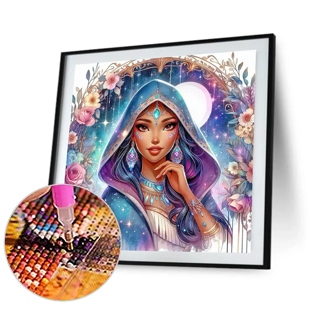 Diamond Painting - Full Round Drill - Princess Pocahontas(Canvas|40*40cm)