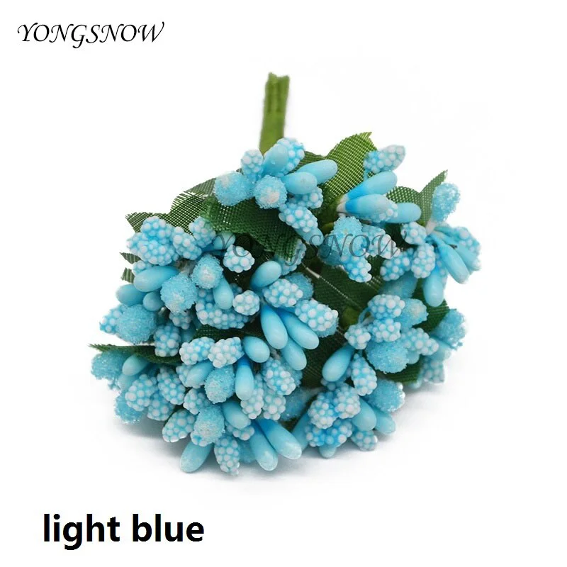 24pcs/lot Mulberry Stamen Artificial Flowers Stamen /DIY Pistils For Flowers Heads Wedding Party Scrapbooking Craft Decoration