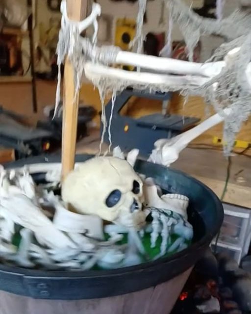 SKELETON MAKING BONE STEW