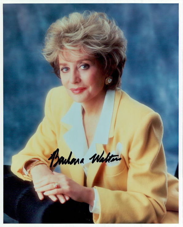 Barbara Walters signed 8x10 Photo Poster painting In-person