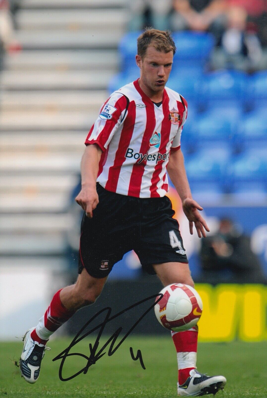 Teemu Tainio Hand Signed 12x8 Photo Poster painting - Football Autograph - Sunderland.