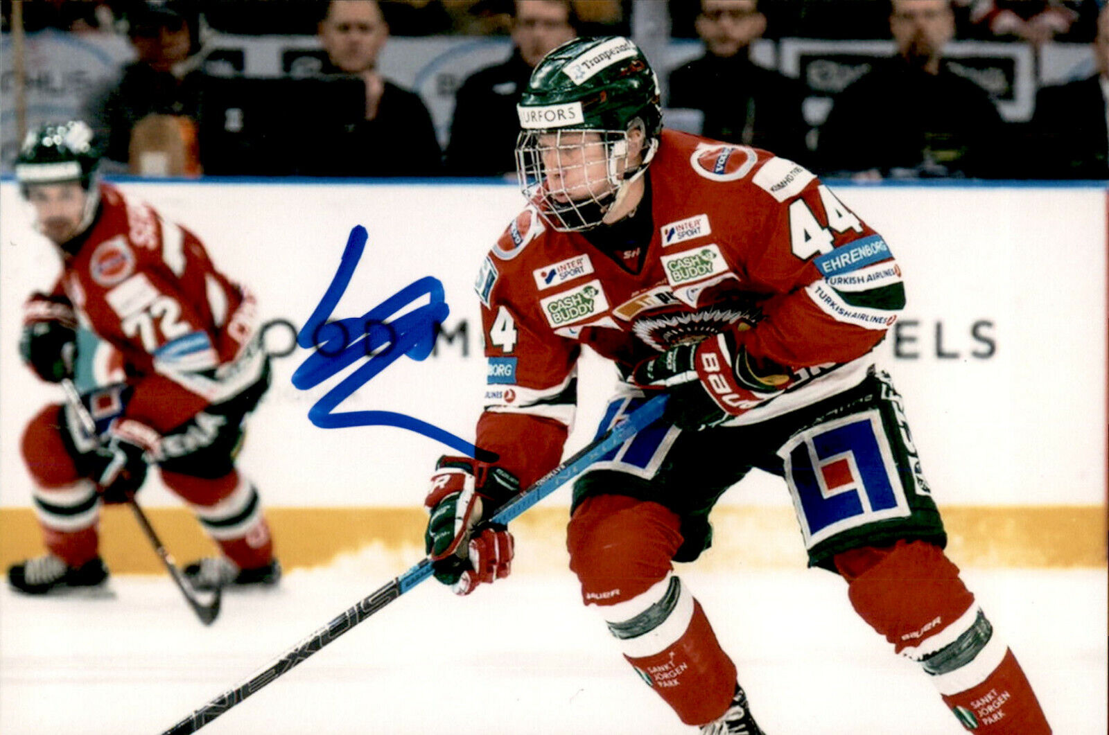 Lucas Raymond SIGNED 4x6 Photo Poster painting TEAM SWEDEN FROLUNDA INDIANS DETROIT RED WINGS