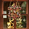 Xmas Carousel Diamond Painting Ornament DIY Pendant Kit 9.45x9.45in