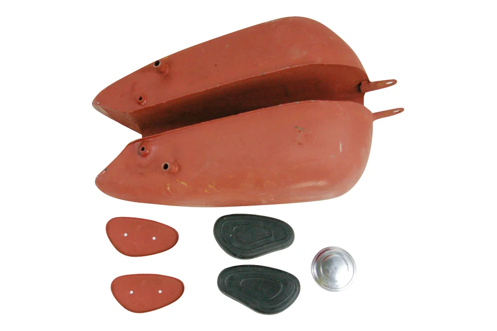 CJ750 R75 / R71 styled fuel tank two nozzles with toolbox