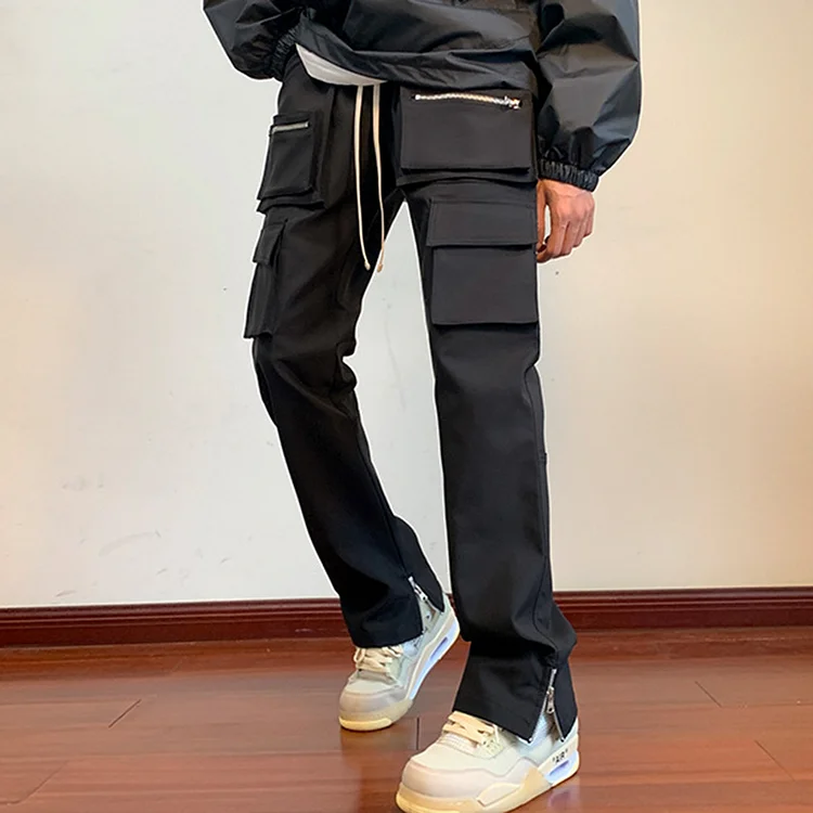 Sopula Men's Vibe Style Hiphop Buttoned Multi-Pocket Cargo Pants