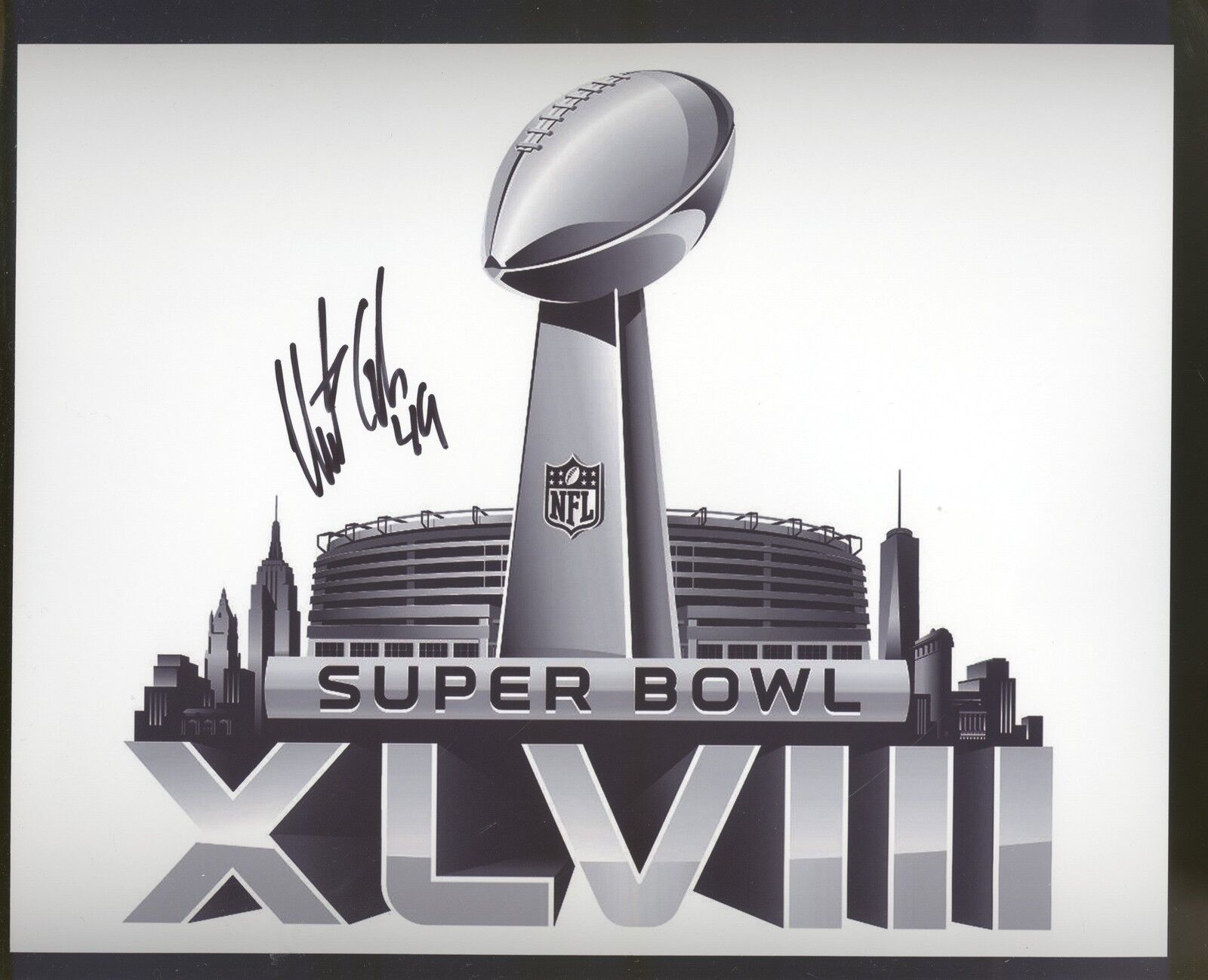 Clint Gresham 8x10 Photo Poster painting #2 Autographed Signed AUTO Seahawks SB XLVIII Champion