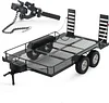 RC Trailer Metal 1/10 Scale Trailer Kit, for RC Crawler axial SCX10 D90 Wrangler TRX6 TRX4 Redcat GEN8 RGT 86100 SMT CFX CC01 CC02 LC80 trx4 Upgrades (RC Trailer Kit)