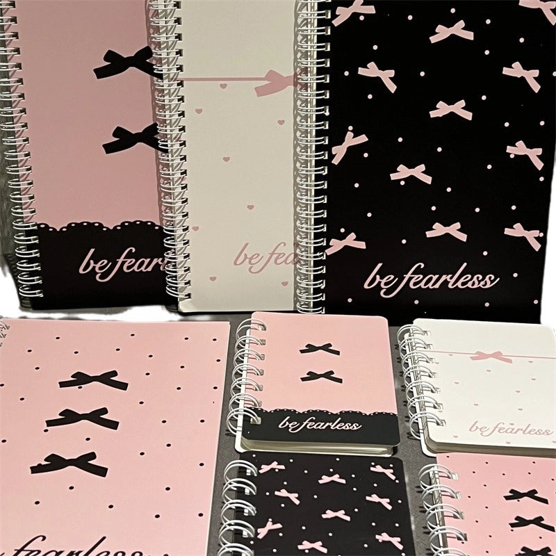 4 PCS/Package Letter Bow Knot Learning Paper Sweet Notebook
