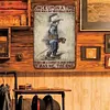 Cowboy - Panneaux en &eacute;tain m&eacute;tallique(30*40cm)