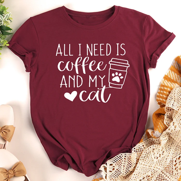 All i need is coffee and my cat T-Shirt-013119