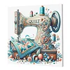 (Framed)Diamond Painting -DIY Round Drill Sewing Machine with Frame(25x25cm)