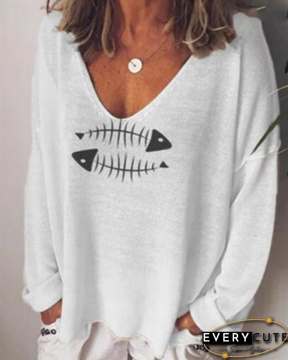 Summer Solid Women  Casual V Neck Holiday Tops