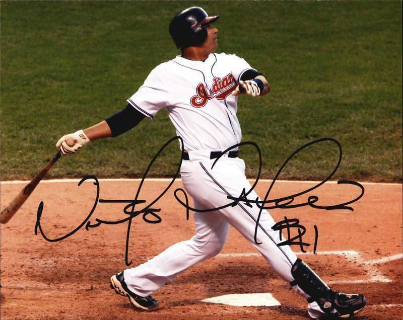 Victor Martinez authentic signed baseball 8x10 Photo Poster painting W/Cert Autographed A0001