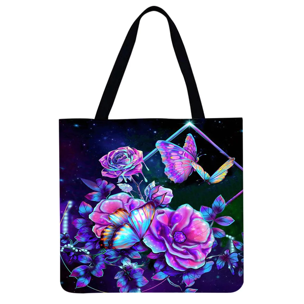 Linen Tote Bag - Butterfly