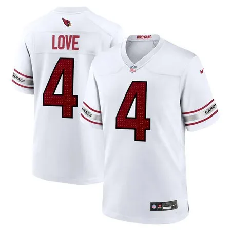 Youth Arizona Cardinals #4 Jeremiyah Love White 2026 NFL Draft Game Jersey