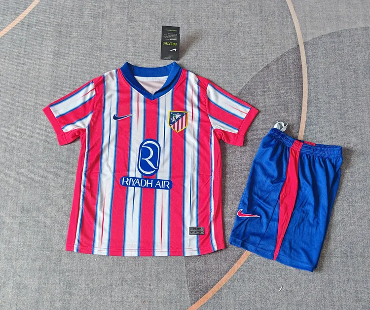2024-25 Atletico Madrid Home Shirt - Kids Size
