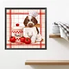 5D diy volle quadratische bohrer diamant malerei koch hund kit wohnkultur kunst 35x35cm
