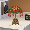 Christmas Poinsettia Diamond Dot Painting Ornament DIY Double Sided