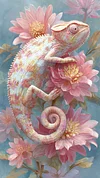 Luxury AB Velvet Diamond Painting Kit - Chameleon
