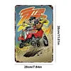 ZZ top - Panneaux en &eacute;tain m&eacute;tallique(20*30cm/30*40cm) - Musique
