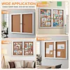[US Local Warehouse] Enclosed Bulletin Board with Locking Door Outdoor Bulletin Board Aluminum Frame Wall Display Case Weatherproof for  Office Commercial Hospital Etc