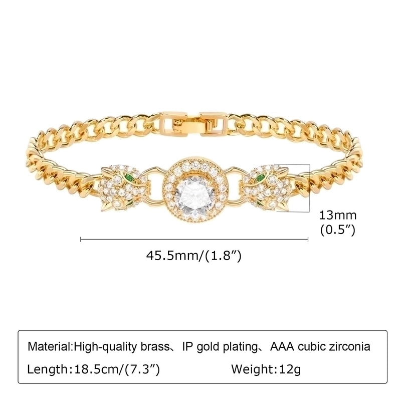 Copper Elegant Plating Inlay Snake Butterfly Zircon Bracelets