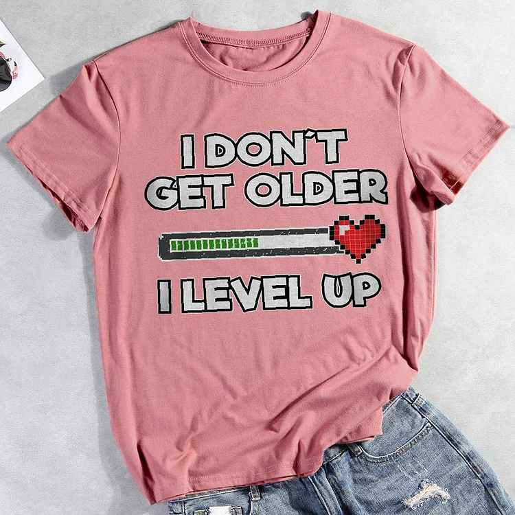 I Level Up Round Neck T-shirt