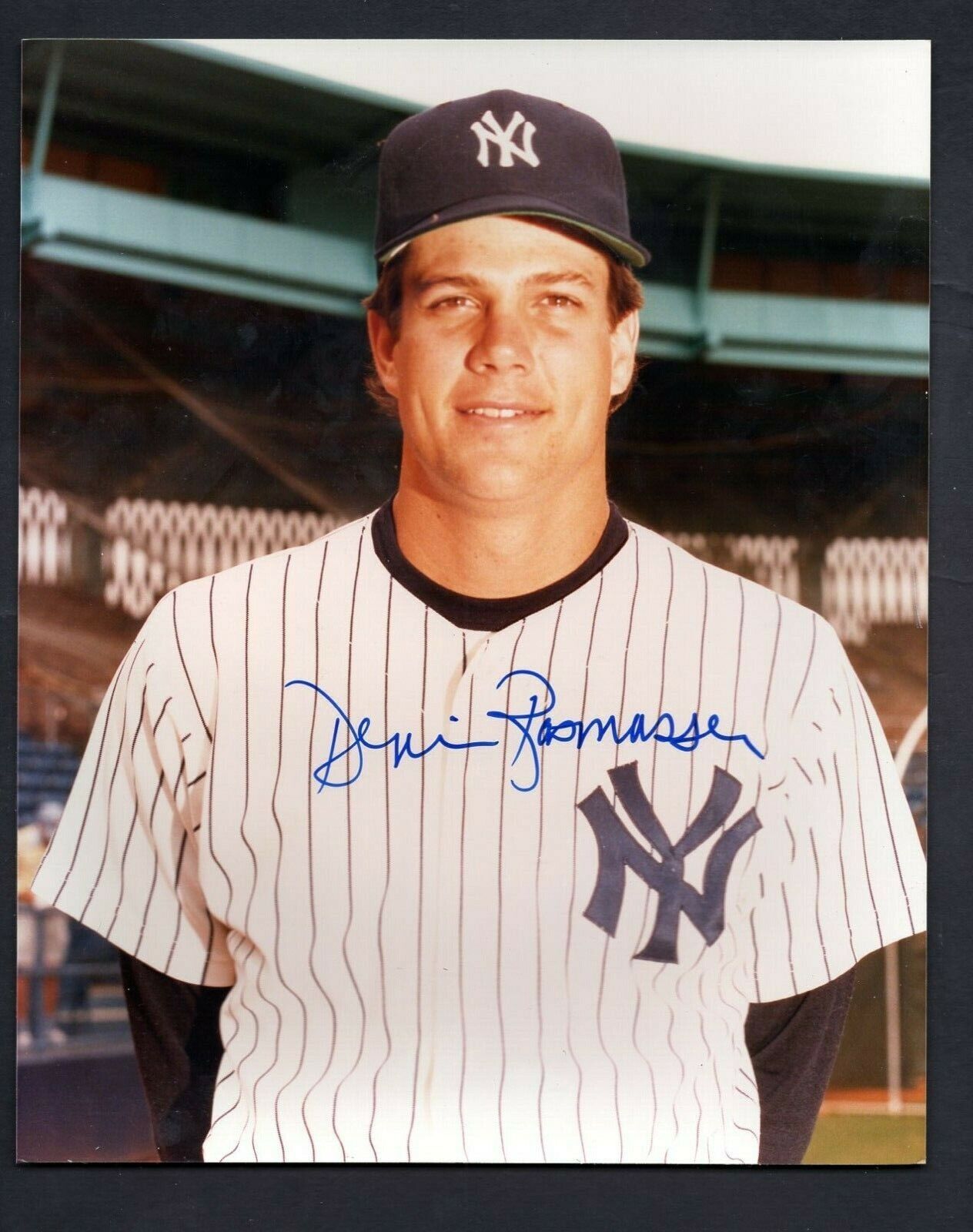 Dennis Rasmussen Signed Autographed 8x10 Photo Poster painting New York Yankees SHIPPING IS