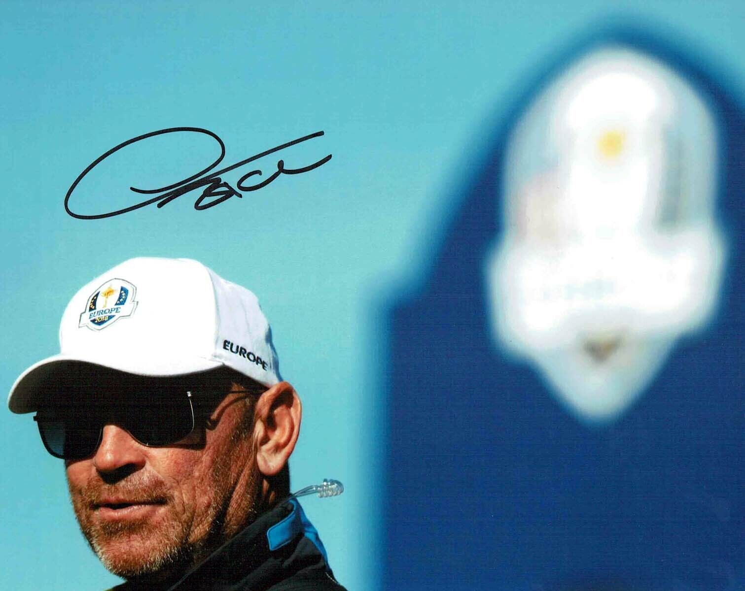 Thomas BJORN 2018 Golf Ryder Cup Winning Captain Signed 10x8 Photo Poster painting 3 AFTAL COA