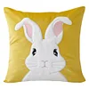 Easter Bunny Faux Fur Pillow Case 45x45cm Plush Rabbit Pillowcase for Home Decor
