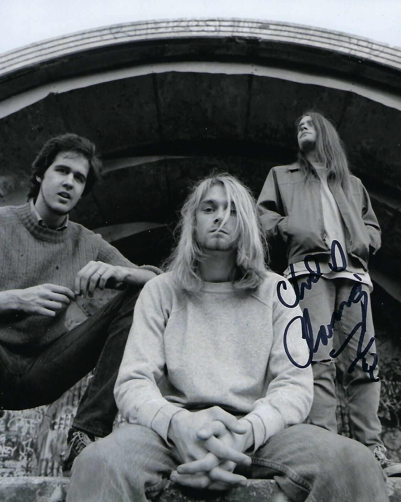 GFA Nirvana Drummer Bleach * CHAD CHANNING * Signed 8x10 Photo Poster painting C5 COA