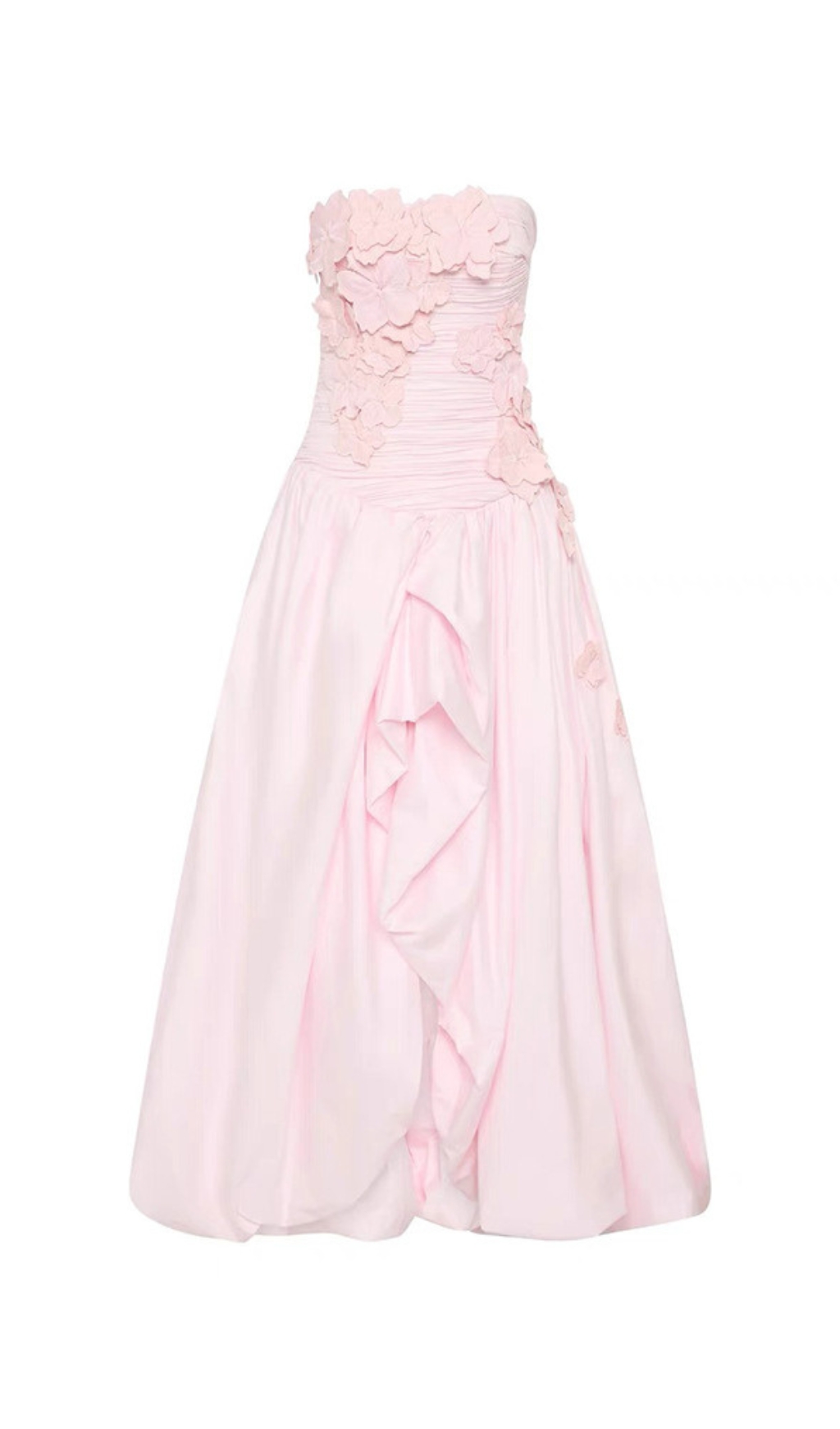Emiko Strapless Flower Maxi Dress Flowering Girl