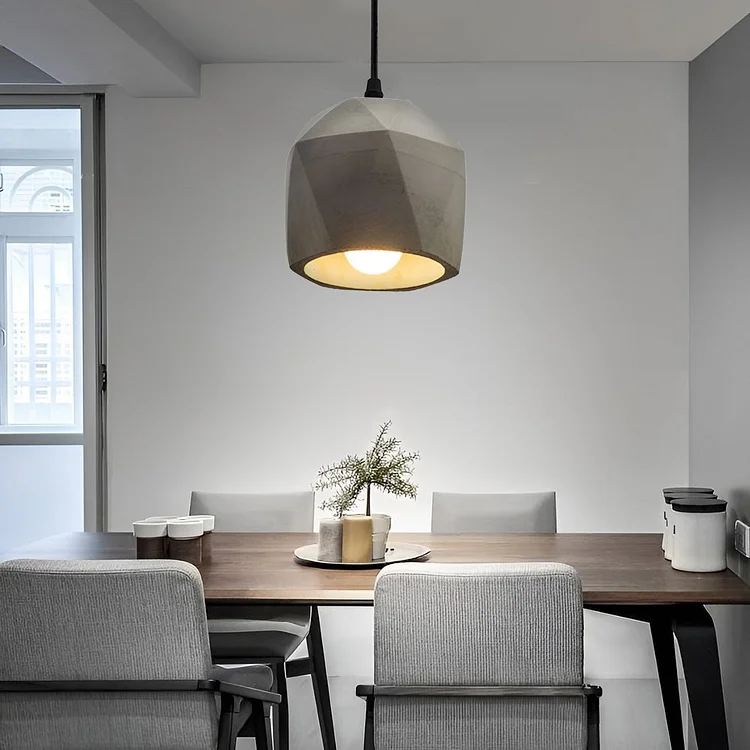 Industrial Style Cement Pendant Light Hanging Lamp Farmhouse Chandelier - Appledas