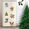 6Pcs DIY Christmas Biscuit Acrylic Diamond Painting Fidget Magnet