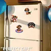 4PCS 2D/flat acrylique DIY diamond art frigo kit d&rsquo;aimants design teckel DIY art r&eacute;frig&eacute;rateur &agrave; aimant autocollant magn&eacute;tique diamond art d&eacute;coration r&eacute;frig&eacute;rateur bo&icirc;te aux lettres d&eacute;coration maison bricolage