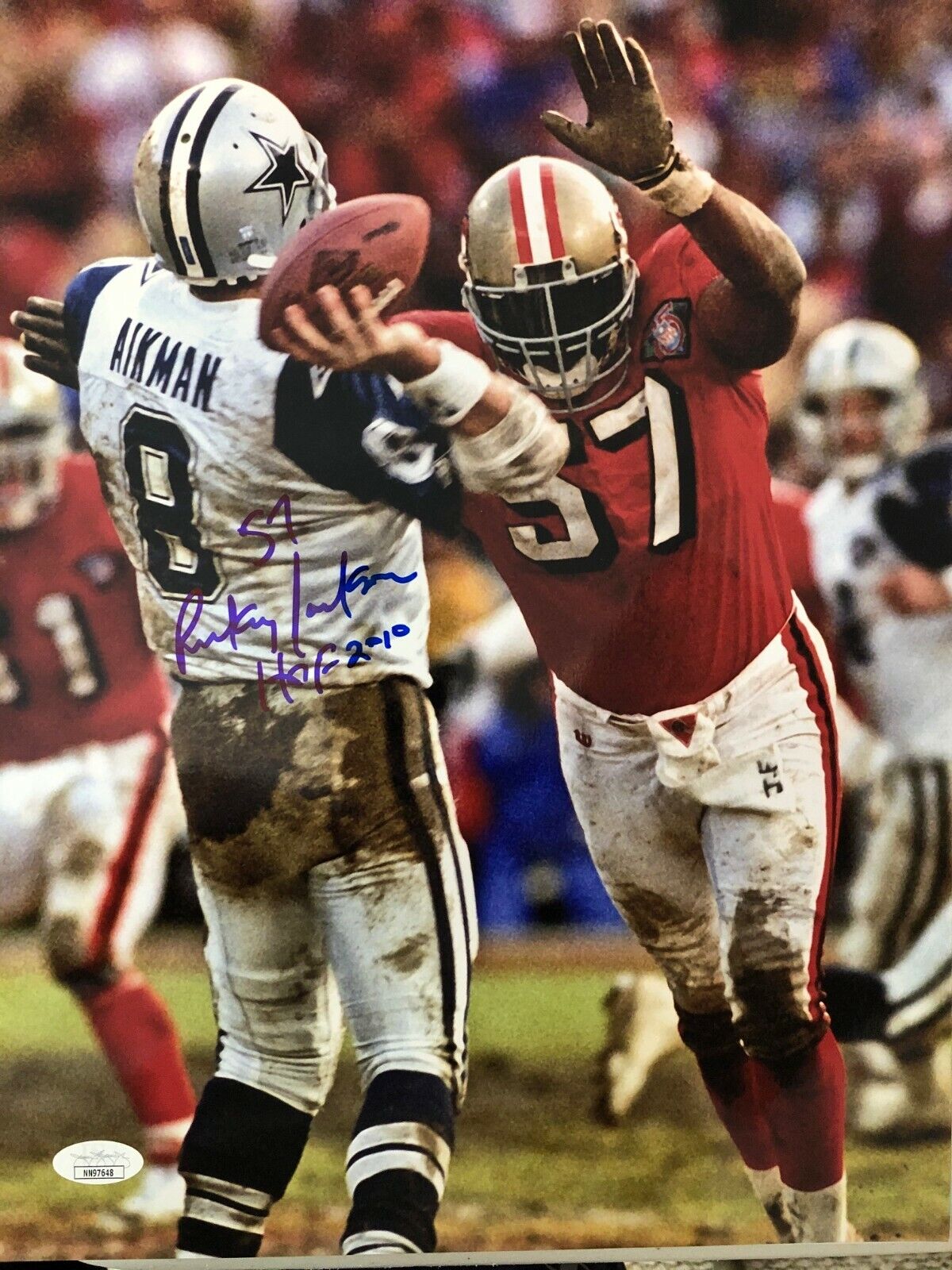 Autographed Rickey Jackson San Francisco 49ers 11x14 Photo Poster painting with JSA COA