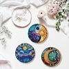 Ein Set (8 Stück) Sonne und Mond aus Holz - 5d DIY Craft Untersetzer