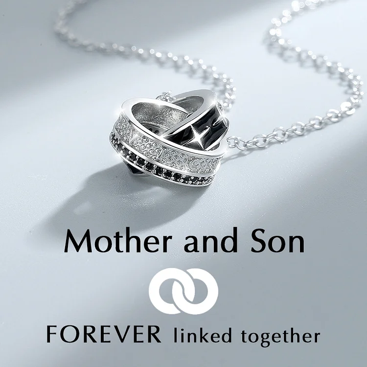 Mother and Son Forever Linked Together Necklace