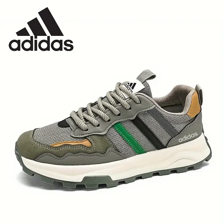 Nowe męskie buty sportowe retro adidas&reg; - oddychające, antypoślizgowe buty codzienne z grubą podeszwą