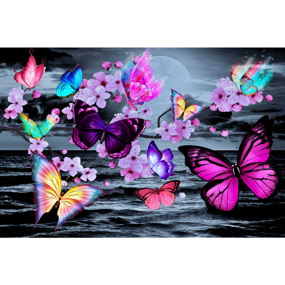 

Butterfly - Round Drill Diamond Painting - 40*30CM, 501 Original