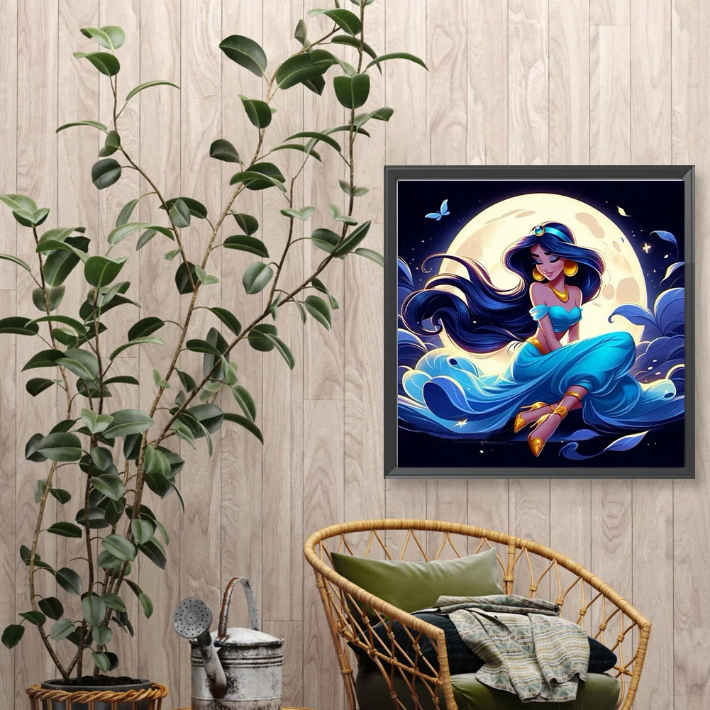 Diamond Painting - Full Round Drill - Moon Princess(Canvas|40*40cm)