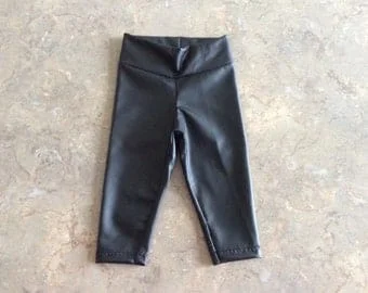 Pornhint Faux Leather Leggings. Toddler Leggings Baby Girl Vegan Leather Leggings